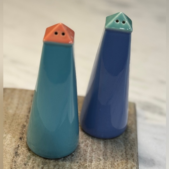 Vintage Lindt Stymeist Colorways Salt Pepper Shakers 80’s - Picture 1 of 4